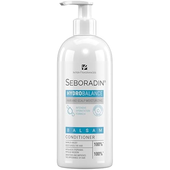Seboradin INTENSIVE MOISTURISING HAIR CONDITIONER FOR ALL HAIR TYPES HYDRATING FOR DRY HAIR ALOE VERA VEGETABLE GLYCERINE HYDRO BALLANCE 400 ML - Image 1